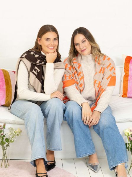 Dreieckstuch "H mit Rand"