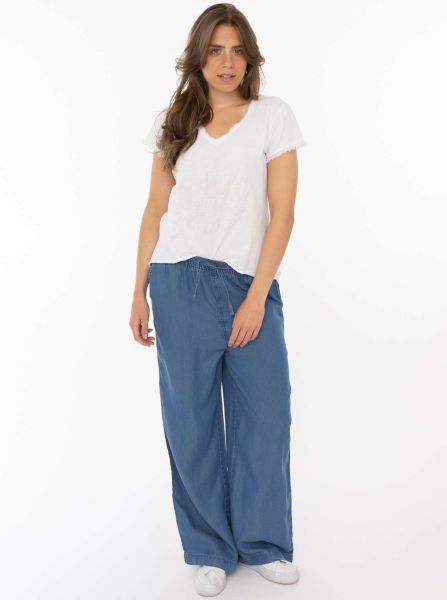 Weite Hose aus Lyocell
