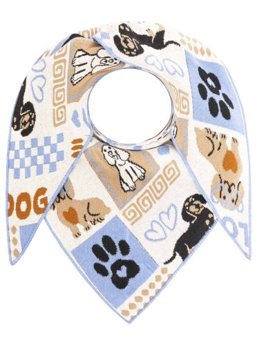 Dreieckstuch BW "Hund Knochen Pfote" Dreieckstuch BW "Hund Knochen Pfote"