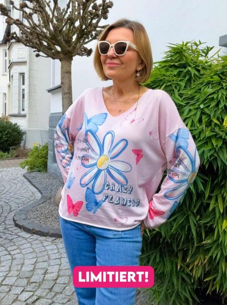 Sommer Pullover "Crazy Flower"