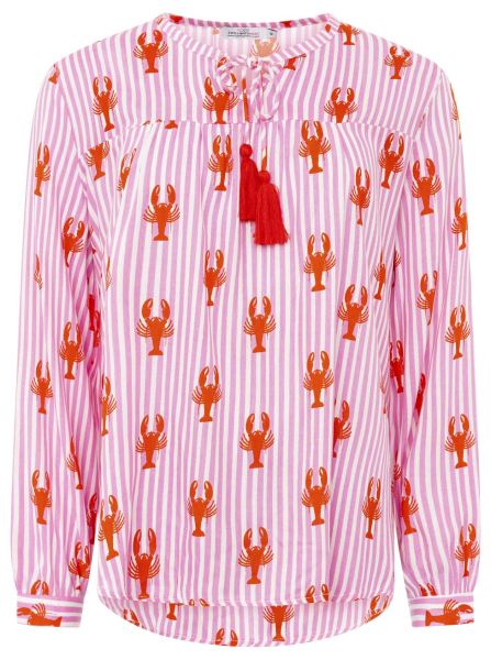 Bluse "Lobsters & Stripes"
