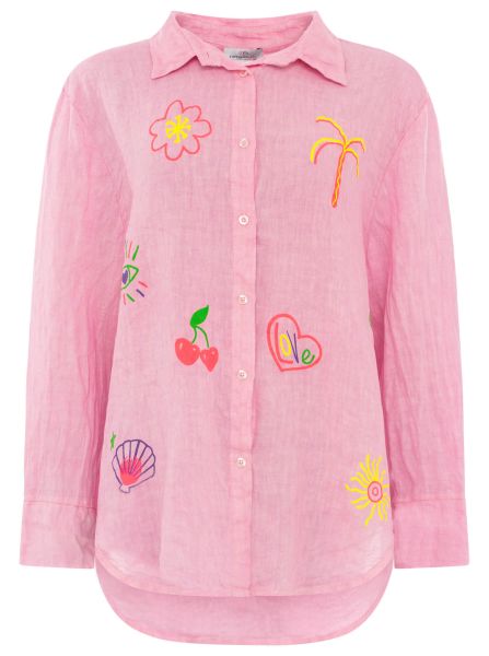 100% Leinen Bluse "Neon"