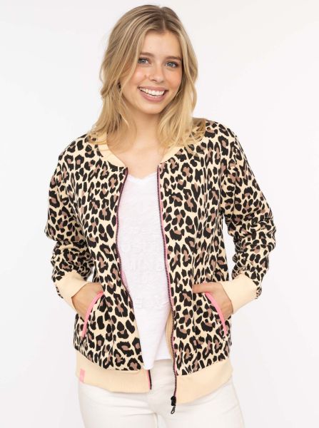 Sweatbomberjacke "Leo AOP"