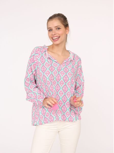 Bluse "Ovale Ranken"