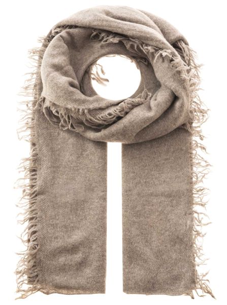 100% XXL Kaschmir Fransenschal "Uni"