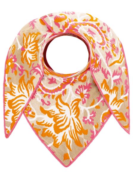 Dreieckstuch BW "Blumen Paisley"