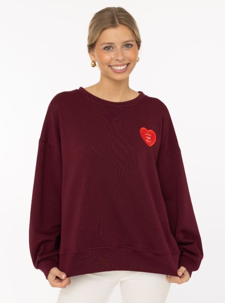 Sweatshirt BW "Patch & Herz"