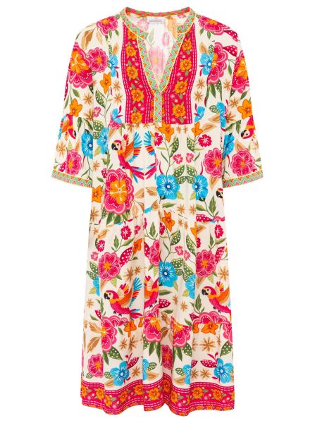Maxikleid Viskose "Summer Birds"