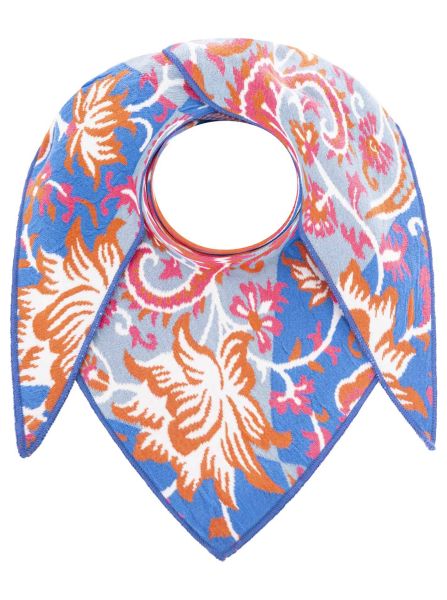 Dreieckstuch BW "Blumen Paisley"