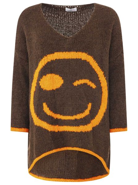 Oversize Pullover Wollmix "Smile"