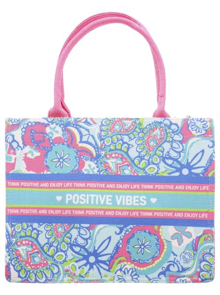Tote Shopper Bag "Think Positive"
