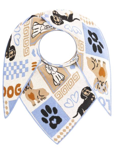 Dreieckstuch BW "Hund Knochen Pfote"