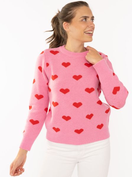 Strick Pullover "Multi Herzen"