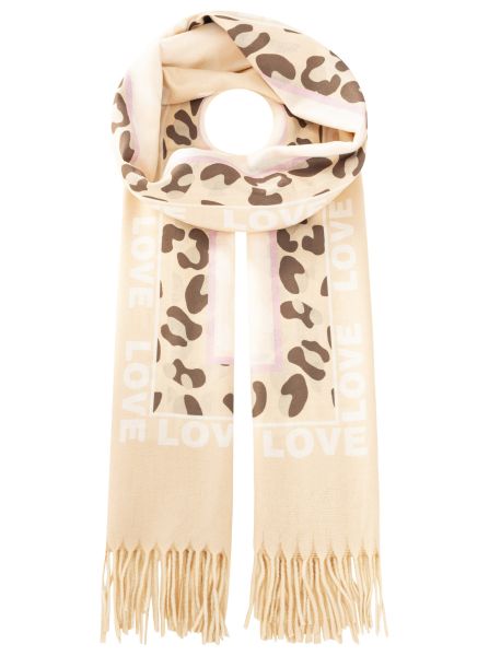 Schal Soft Digital Print "Leo Love & Hearts"