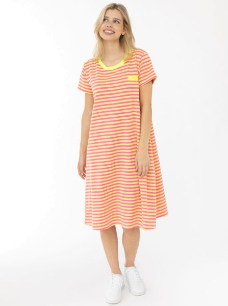 Sweat Kleid "Neon Streifen"