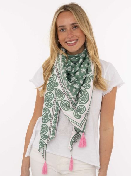 Dreieckstuch Organic Bamboo "Geomteric Paisley"