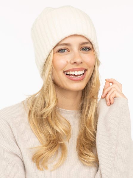 100% Cashmere Grobstrickmütze