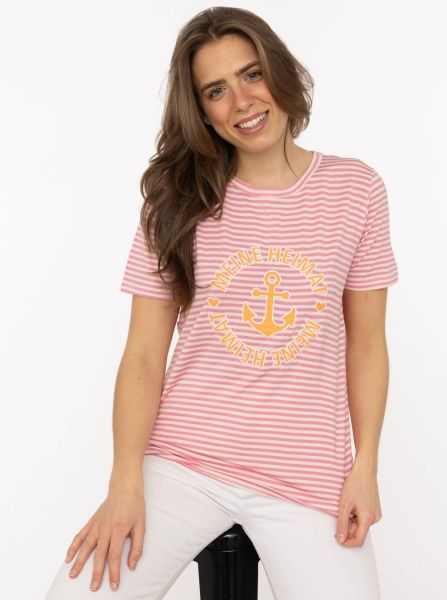 T-Shirt Streifen "Heimat Anker"