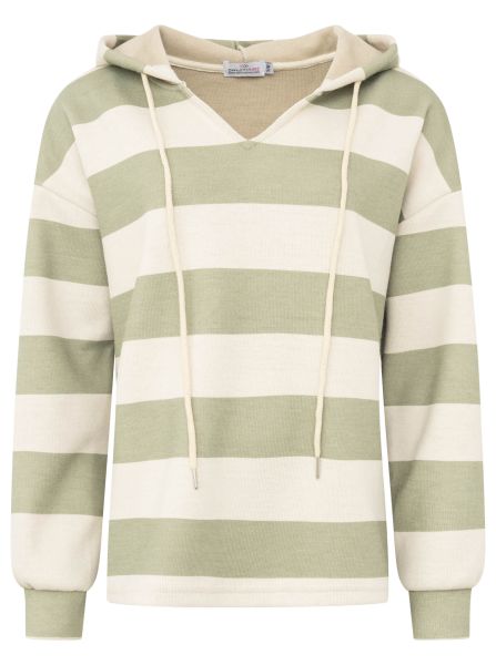 Hoodie Doubleface "Große Streifen"