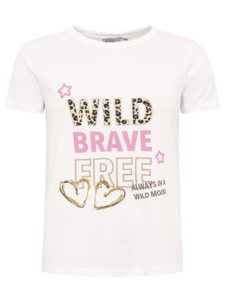 T-Shirt "Wild Brave Free"