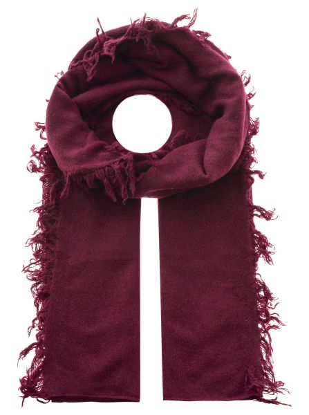 100% XXL Kaschmir Fransenschal "Uni"