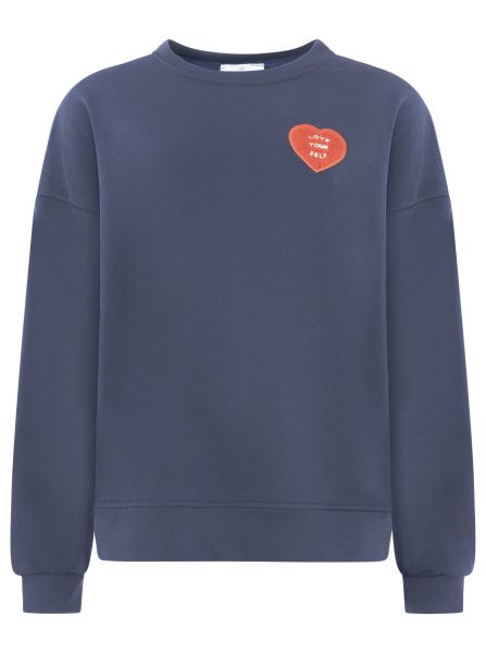 Sweatshirt BW "Patch & Herz"
