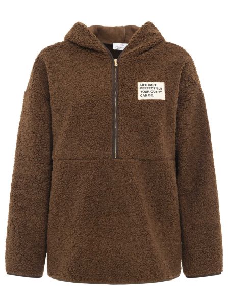 Oversize Teddy Fleece Hoodie "Life"