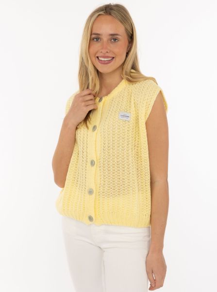Grobstrick Weste "Colors"