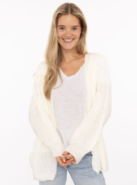 Grobstrick Cardigan Wollmix "Grobe Maschen"