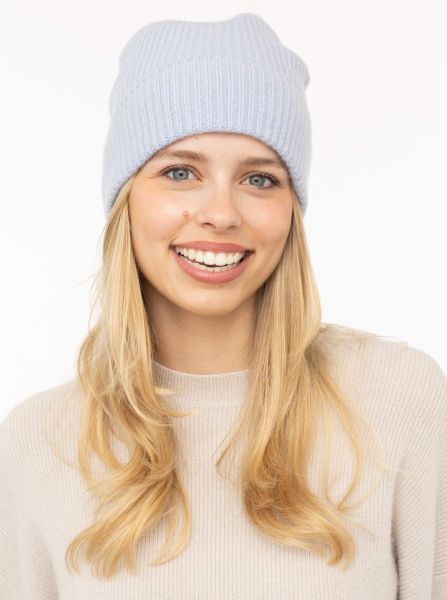 100% Cashmere Gerippte Mütze "Cozy"