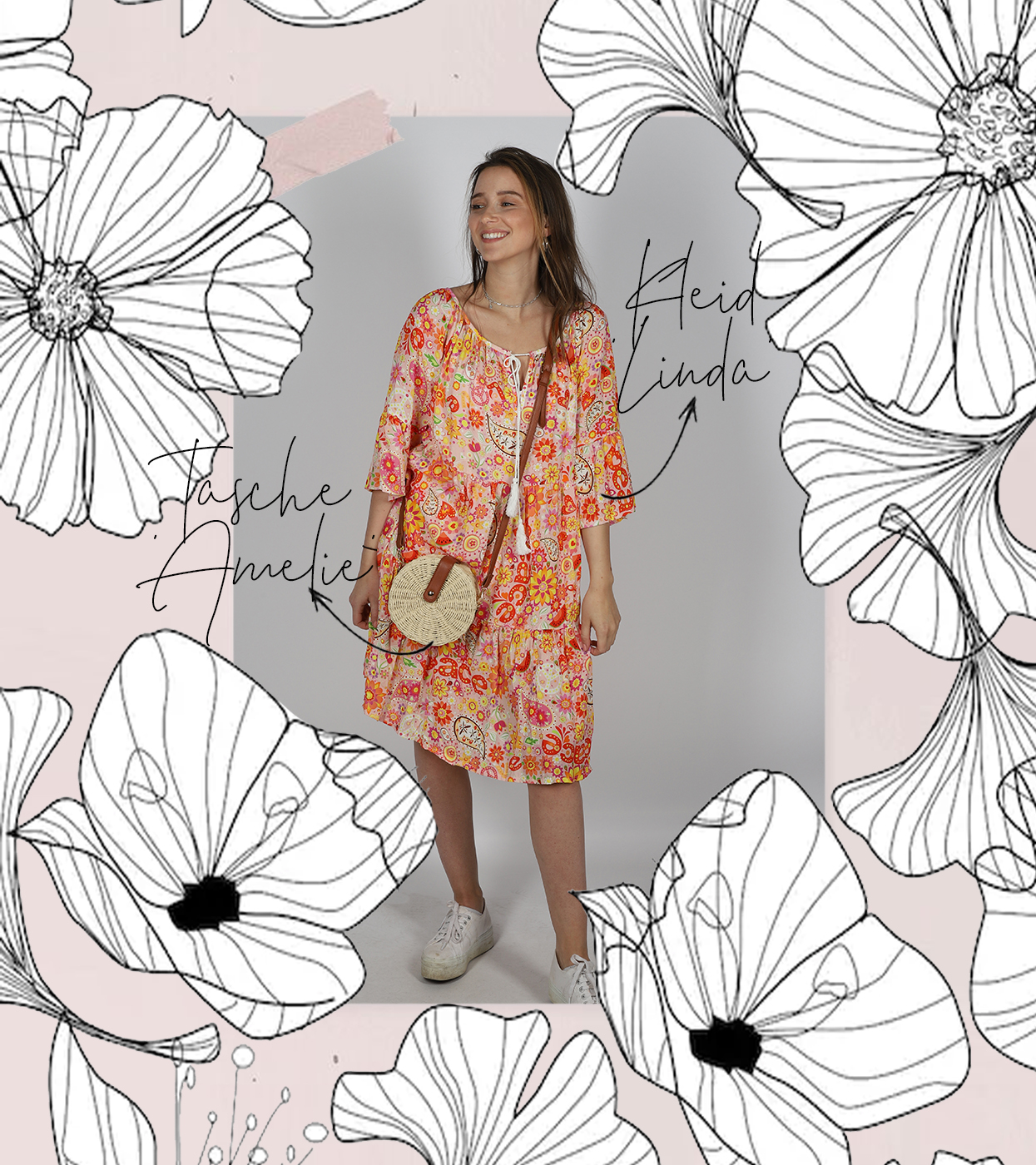 Blumenprint richtig stylen! - für Damenmode & Dein | Onlineshop Accessoires Zwillingsherz