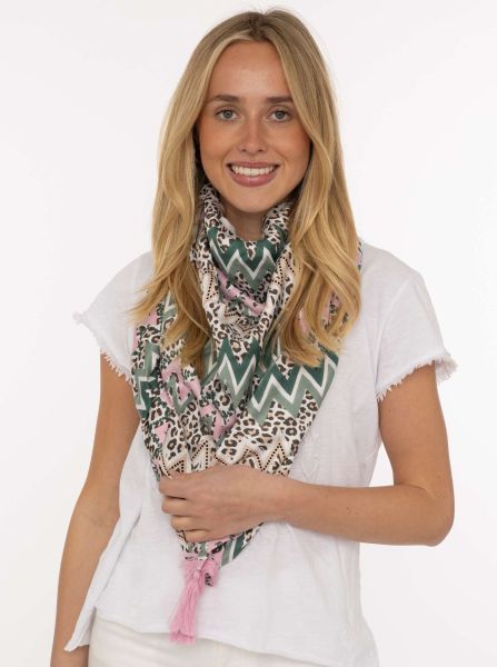 Dreieckstuch Organic Bamboo "Geometric Leo"