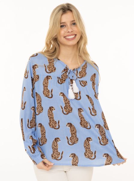 Bluse "Lovely Leopard"