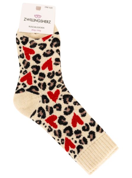 Socken "Leo & Hearts"