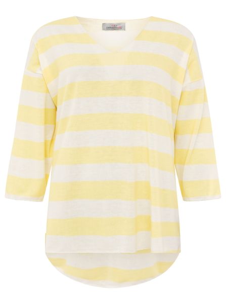 Viskose Oversize Shirt "Streifen"