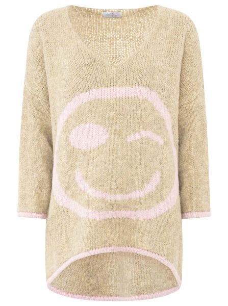 Oversize Pullover Wollmix "Smile"