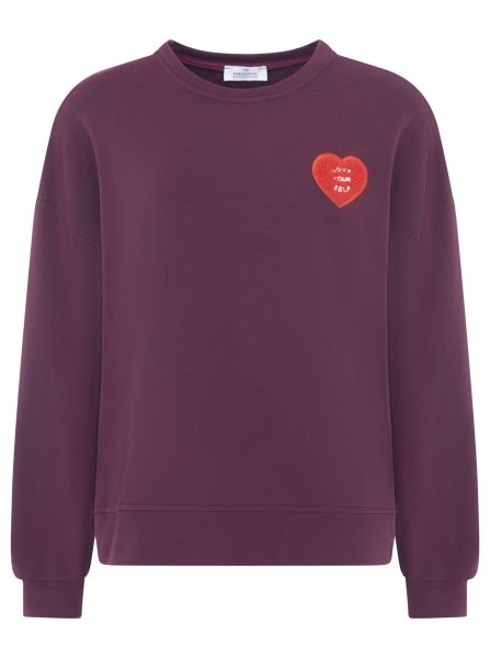 Sweatshirt BW "Patch & Herz"