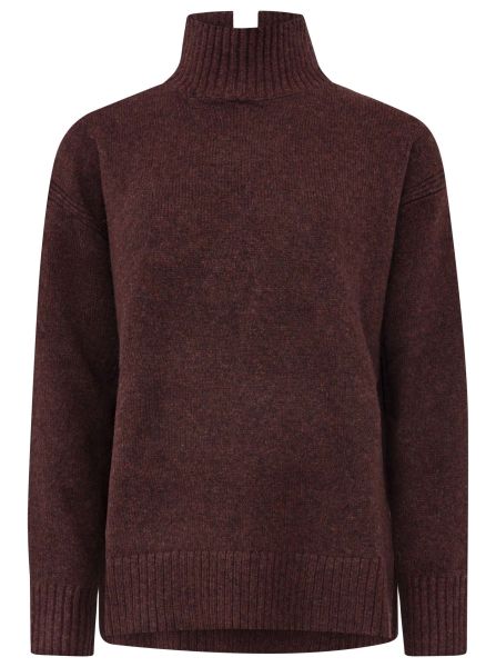 Pullover Stehkragen mit Schlitzen "Uni"