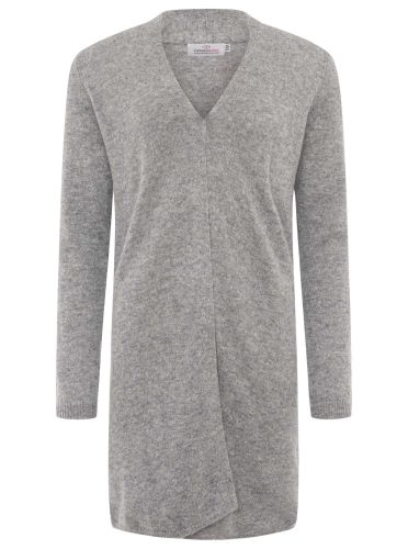 100% Kaschmir Strickjacke Lang "Uni"