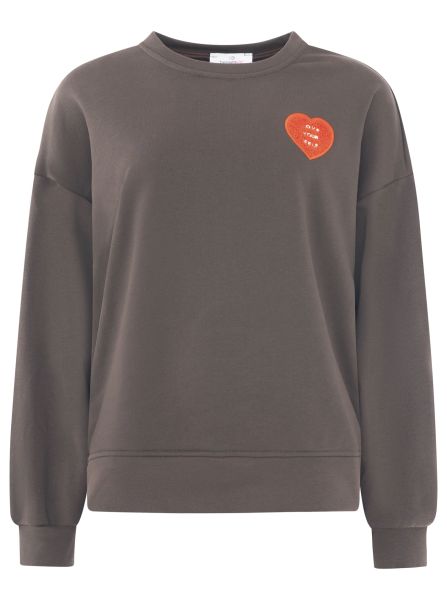 Sweatshirt BW "Patch & Herz"