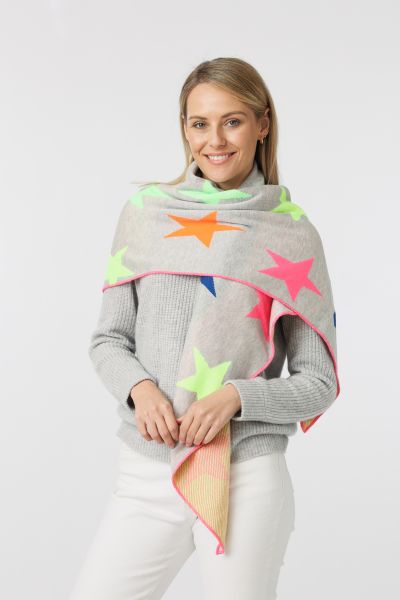 Dreieckstuch BW "Stars & Colors"