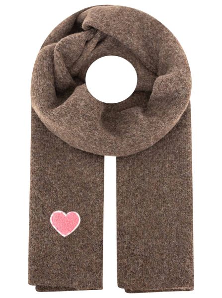 Strickschal Wollmix "Uni & Herz"