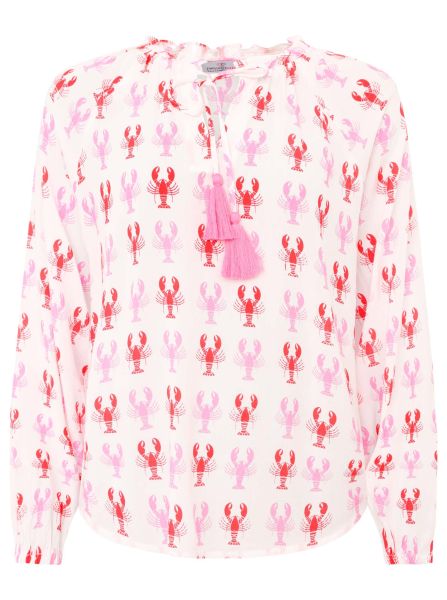 Bluse "Lobster Zweifarbig"