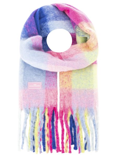XXL Winterschal "Karos & Big Tassel"