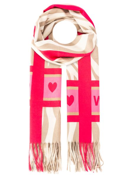 Fransenschal Digital Print "Wild Zebra"