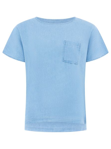 Kurzarmshirt aus Lyocell