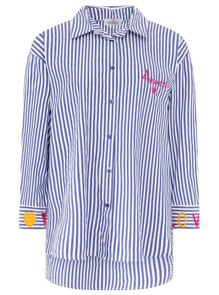 Oversize Bluse "Streifen & Amore"
