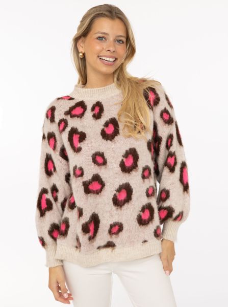 Kuschel-Pullover "Rundhals Soft Leo"