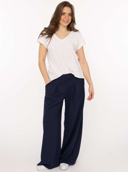 Oversize Stoffhose "Bundfalte"