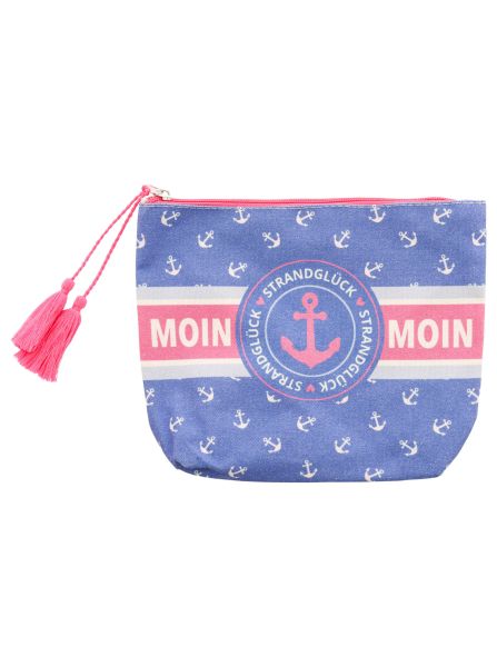 Kosmetiktasche "Moin & Strandglück"